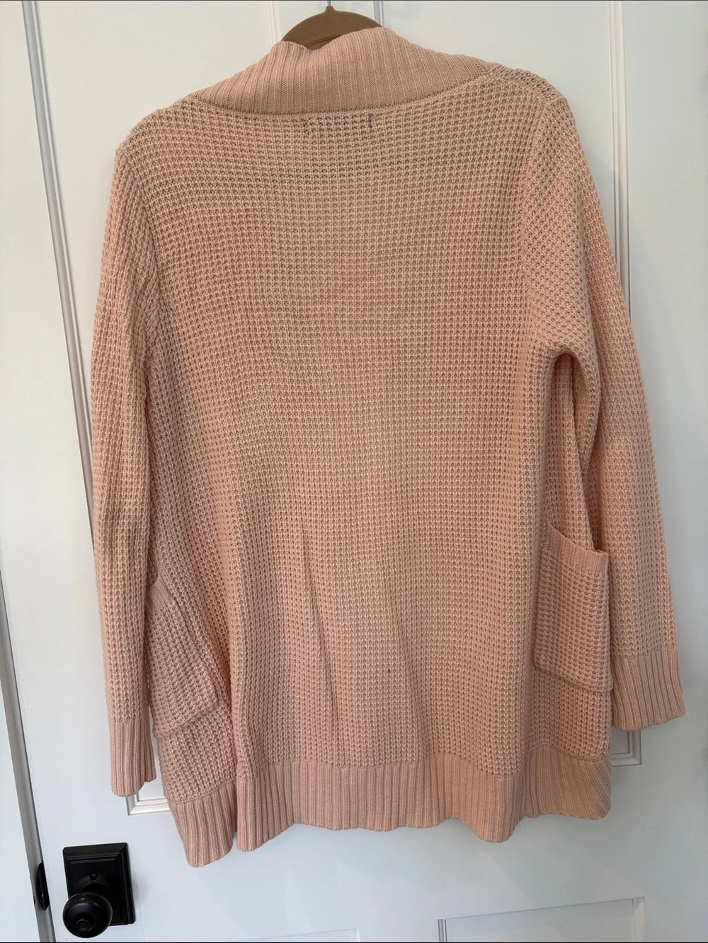 Zessica Women's Open-Front Blush Knit Cardigan